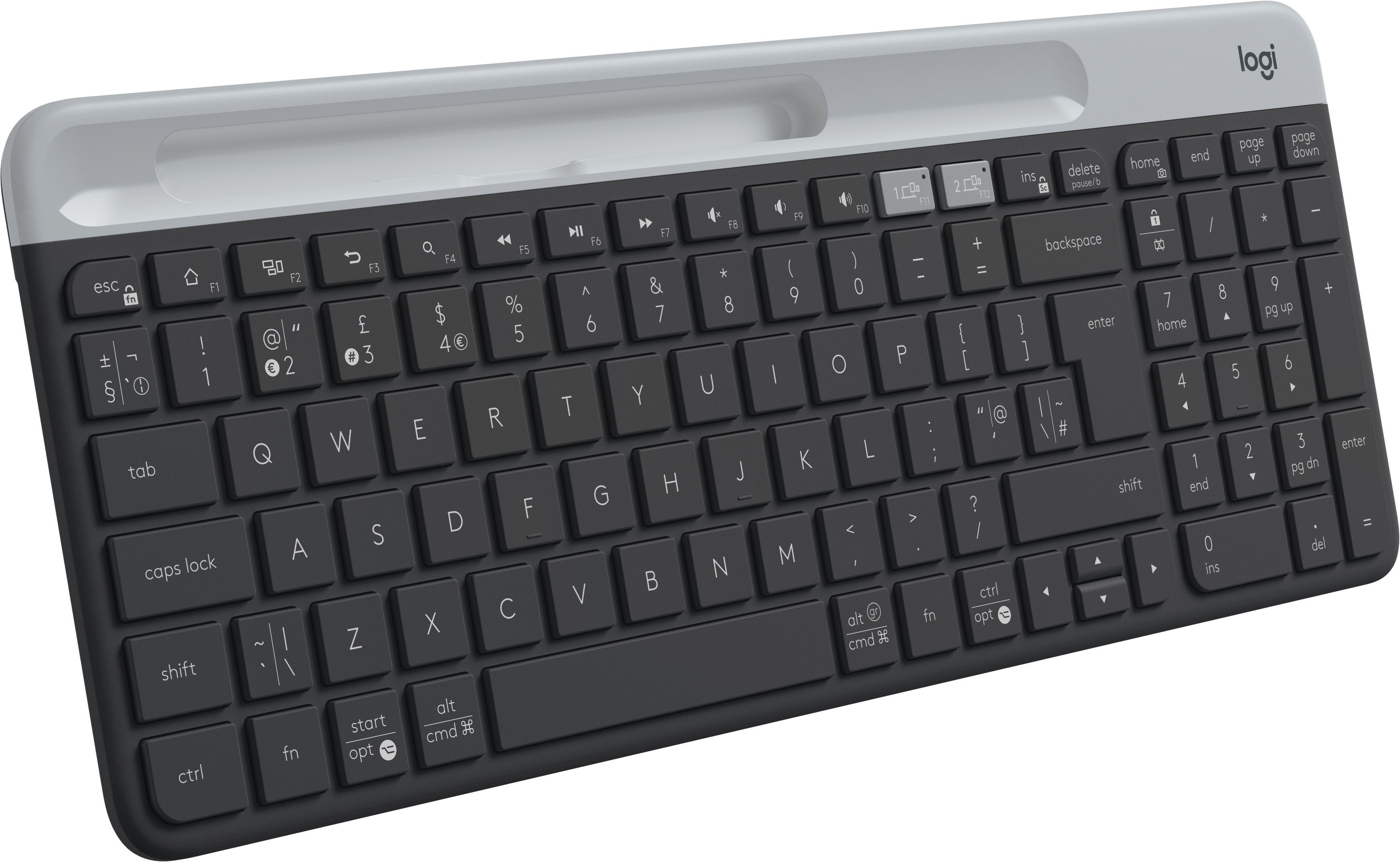 LOGITECH K580 Slim Multi-Device Wireless Keyboard - GRAPHITE (Nordic)